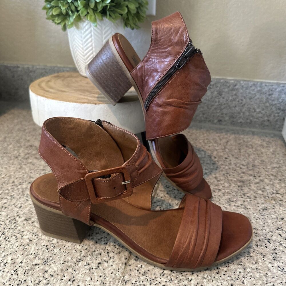 ❌SOLD Mix Mooz Sandal Scoot Leather SlingbackSize EU40/US 9 Classy Comfy Padded - Picture 3 of 9
